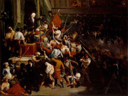 François Antoine de Boissy d'Anglas saluting Jean Féraud's head during the Prairial uprising, 1831.
