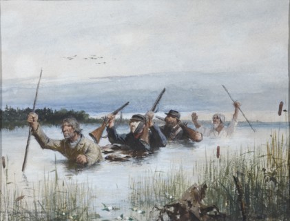 Illustration for the story Lgov (from A Sportsman's Sketches) by Ivan Turgenev, 1870s.