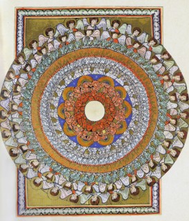 The Choir of Angels. Miniature from Liber Scivias by Hildegard of Bingen, c. 1175.
