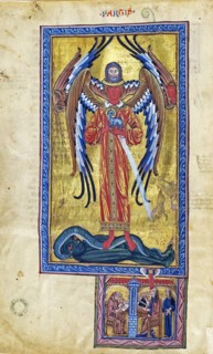 Theophany of Divine Love. (Vision from Liber Divinorum Operum), ca 1220-1230.