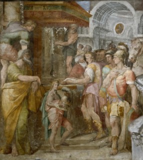 The recovery of the lost territories for the pope by Emperor Otto I, ca 1563.