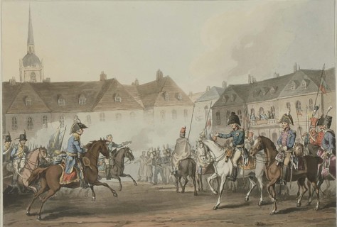 Meeting of the Emperor of Russia, the King of Prussia and the Crown Prince of Sweden, 1813.