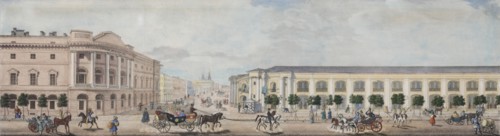 The Imperial Public Library (From the panorama of the Nevsky Prospekt), 1830.