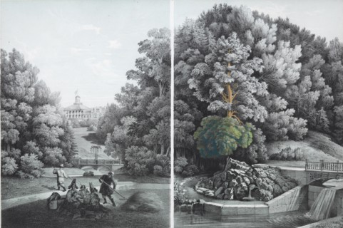 View of the Shablykino Estate, 1856.
