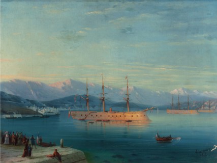 French Ships Departing the Black Sea, 1871.