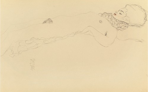 Nude lying.