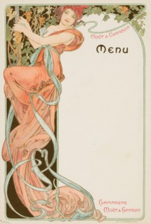 Champagne Moët & Chandon Menu, 1899.