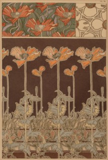 Textile design, c. 1900.