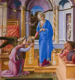 The Annunciation with two Kneeling Donors, c. 1440.