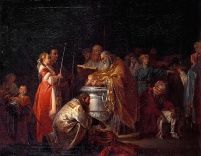 Infant Baptism in Russia, 1765.