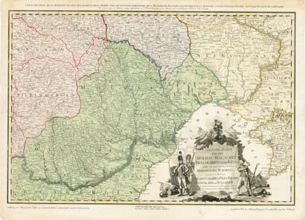 Map of Europe with the shift of borders in the course of the Russo-Turkish War (1787-1792), c. 1789.