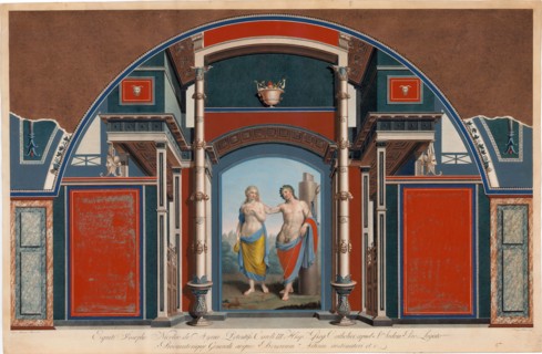 Sheet from a series on the wall decorations of the Villa Negroni in Rome. Plate VII: Bacchus and Ari