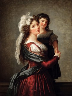 Madame Rousseau and her Daughter, 1789.