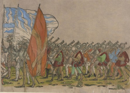 Ceremonial Procession in Bologna on 5 November 1529, on the Occasion of Charles V's Coronation by Po