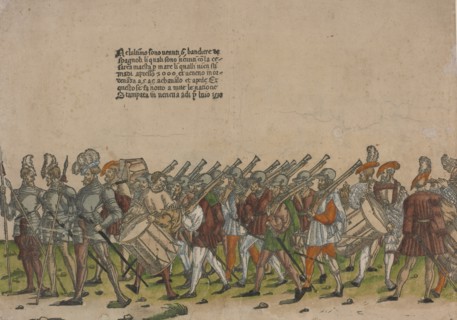 Ceremonial Procession in Bologna on 5 November 1529, on the Occasion of Charles V's Coronation by Po