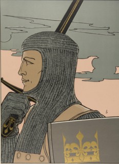 Illustration The Nibelungs, 1898-1901.