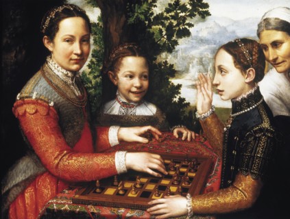 The Chess Game (Portrait of the artist's sisters playing chess), 1555.