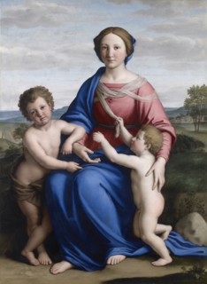The Virgin and Christ Child with Saint John the Baptist as a Boy  , Between 1645 and 1655.