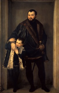 Conte Iseppo da Porto with his son Adrian, ca 1552.
