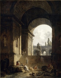 View of the Capitol With the Equestrian Statue of Marcus Aurelius, 1774.
