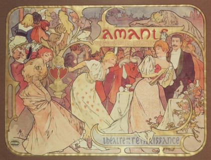 ''Amants'' a comedy at the Theatre de la Renaissance, 1895.