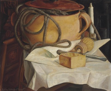 Still life with candle.