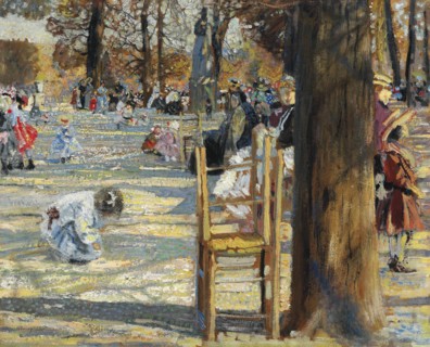Luxembourg Gardens in spring, 1910.