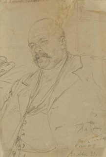 Portrait of the author Vladimir Alekseyevich Gilyarovsky (1853-1935), 1899.