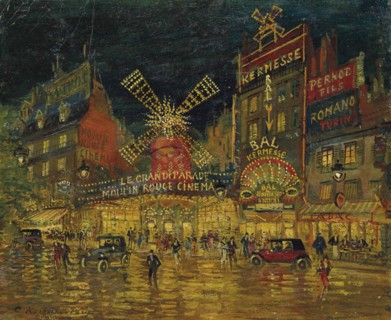 Moulin Rouge, Paris .
