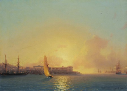 Grafskaya Wharf, Sevastopol, 1852.