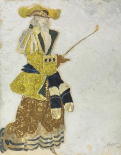 Costume design for the ballet Sleeping Beauty by P. Tchaikovsky, 1921.