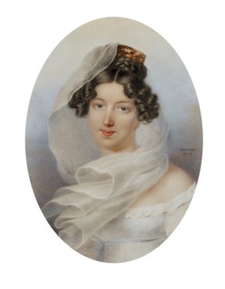 Portrait of Princess Zinaida Alexandrovna Volkonskaya (1792-1862), née Belosselskaya-Belozerskaya, 1