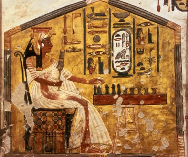 Queen Nefertari Playing Senet. The tomb of Nefertari, the Wife of Pharaoh Ramesses II, ca 1298-1235