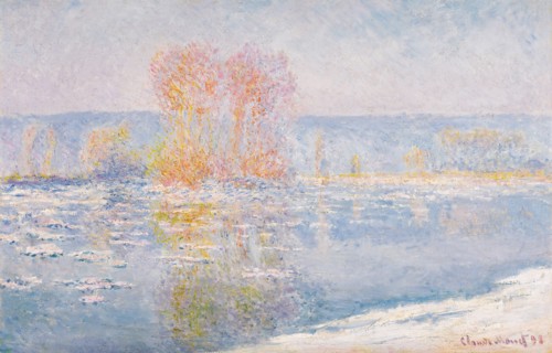 Ice drift, Bennecourt , 1893.