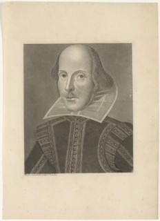 Portrait of William Shakespeare (1564-1616), ca 1625.