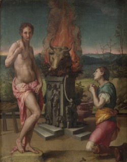 Pygmalion and Galatea, ca 1530.