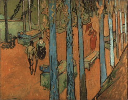 Falling leaves (Les Alyscamps), 1888.