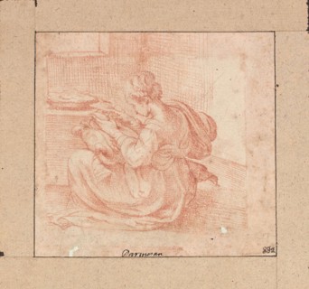 Study of a woman cooking.