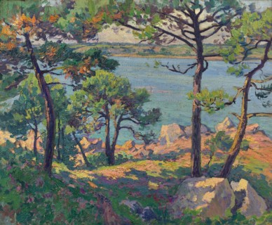 Pines over the Trieux river, 1913.