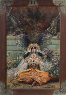 Portrait of the actress Sarah Bernhardt (1844-1923).