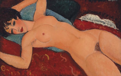 Nude lying (Nu couché) , 1917.