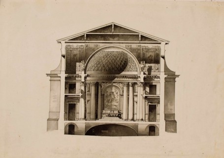 Project of the Maltese Chapel at the Vorontsov Palace in Saint Petersburg, 1798-1800.