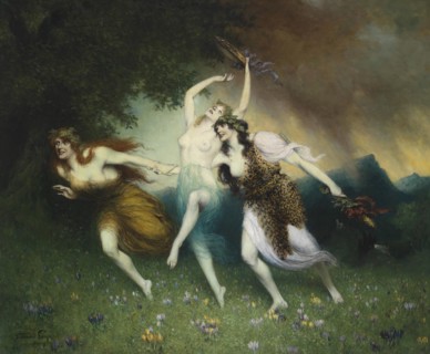 Fleeing nymphs.