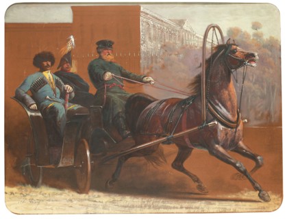 A coach ride through Saint Petersburg.