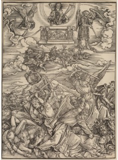 The Four Avenging Angels of Euphrates. From Apocalypsis cum Figuris, c. 1497.