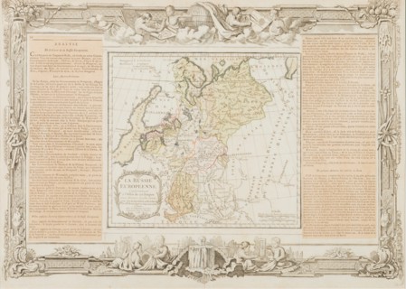 Map of the European Russia, 1766.