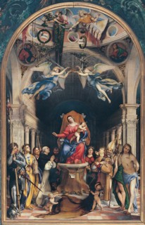 Virgin and Child Enthroned with Saints , 1513-1516.