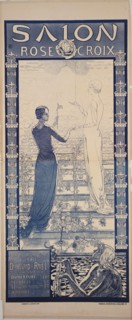 Poster for the First Salon de la Rose + Croix, 1892.