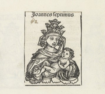 Pope Joan (from the Schedel's Chronicle of the World), 1493.