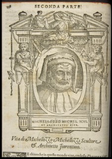 Michelozzo di Bartolomeo Michelozzi. From: Giorgio Vasari, The Lives of the Most Excellent Italian P